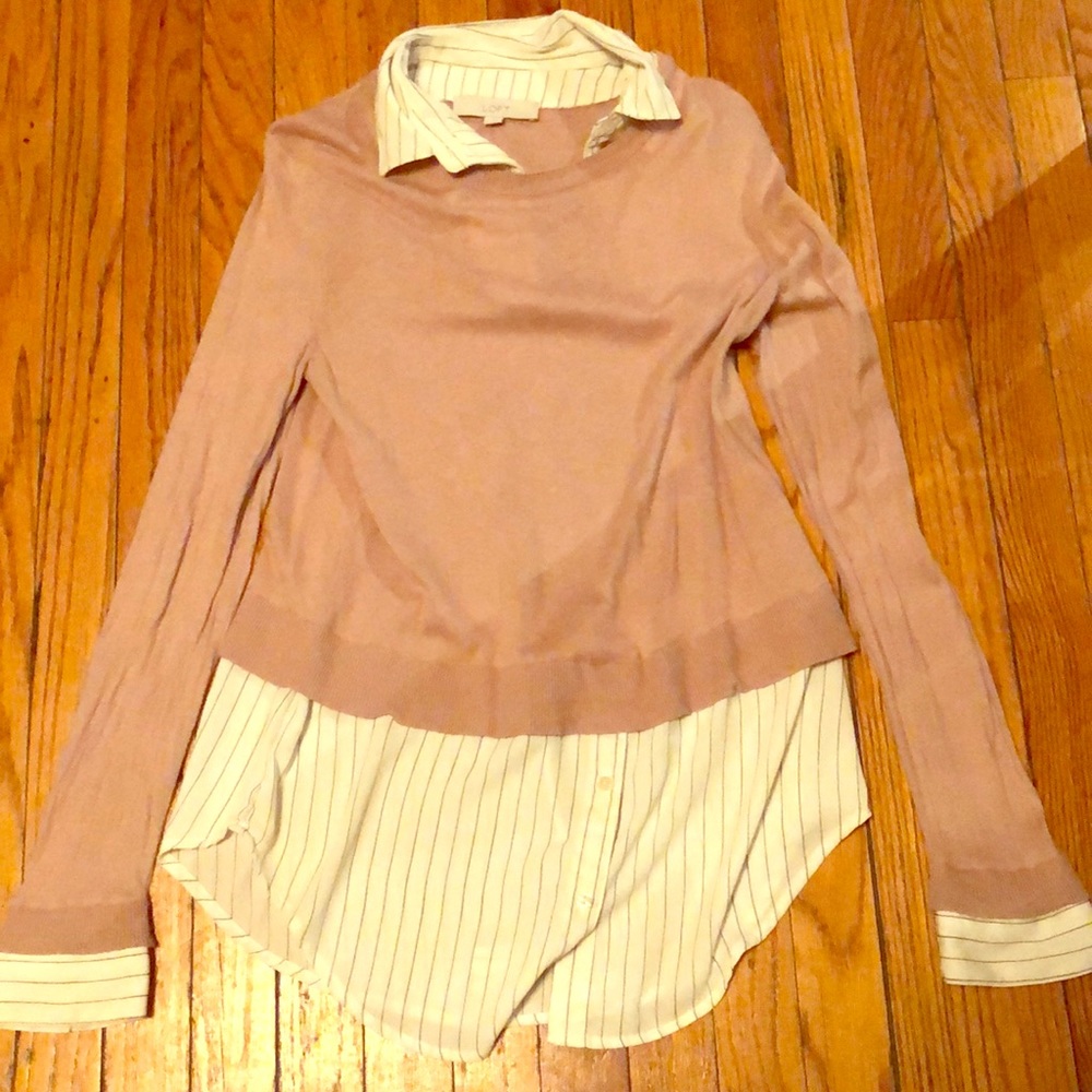 Sweater and blouse